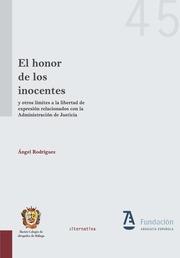 HONOR DE LOS INOCENTES, EL | 9788490868898 | RODRIGUEZ-VERGARA DIAZ, ANGEL