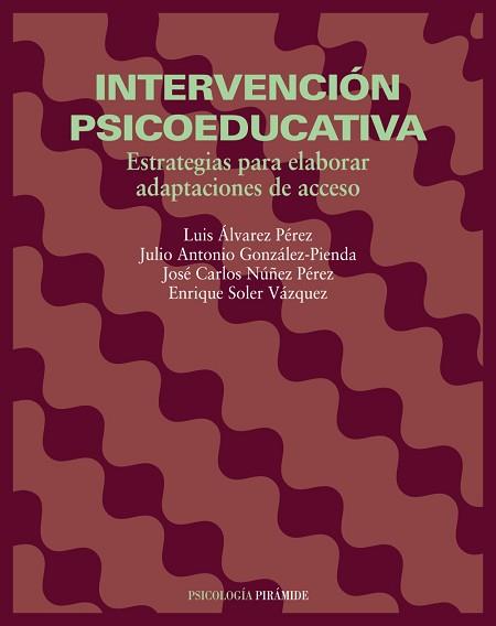 INTERVENCION PSICOEDUCATIVA. ESTRATEGIAS PARA ELABORAR ADAPT | 9788436813388 | ALVAREZ PEREZ, LUIS