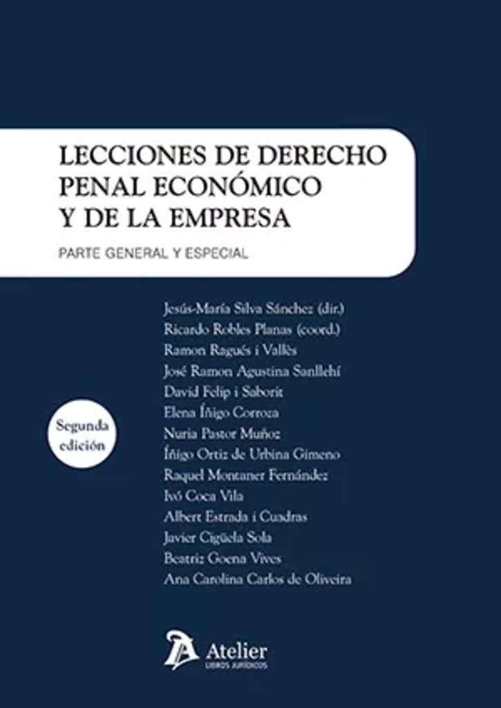 LECCIONES DE DERECHO PENAL ECONOMICO Y DE LA EMPRESA | 9788419773456