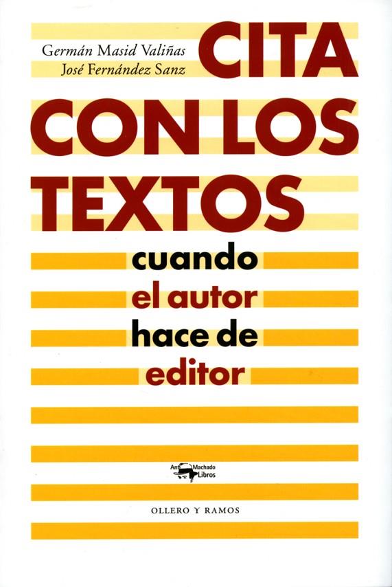 CITA CON LOS TEXTOS | 9788477741619 | MASID, G. / FERNÁNDEZ, J.