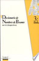 DICCIONARIO DE NOMBRES DE PERSONAS (3ª EDICION) | 9788447502646