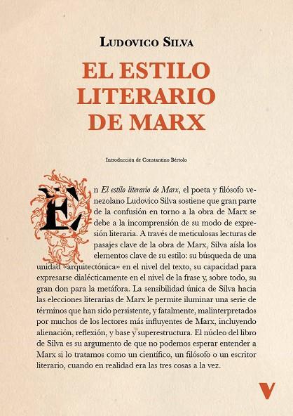 ESTILO LITERARIO DE MARX, EL | 9788419719287 | SILVA, LUDOVICO