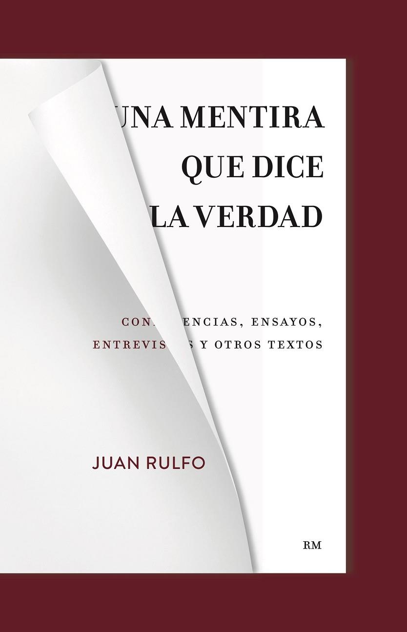 MENTIRA QUE DICE LA VERDAD, UNA | 9788417975760 | RULFO, JUAN