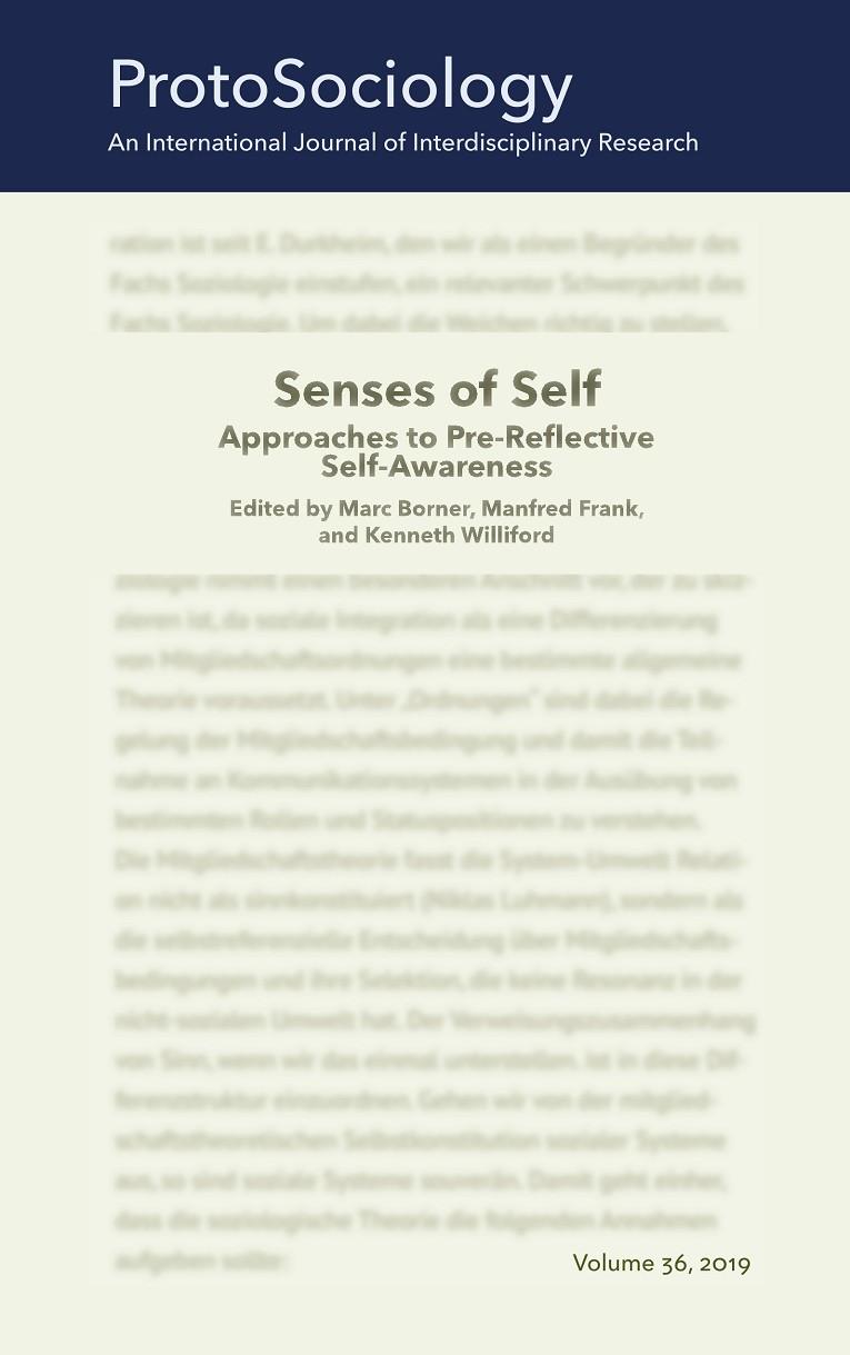 SENSES OF SELF: APPROACHES TO PRE-REFLECTIVE SELF-AWARENESS | 9783749486786