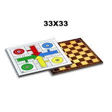 TABLERO PARCHÍS - AJEDREZ MADERA 33X33 cm | 8422878701247
