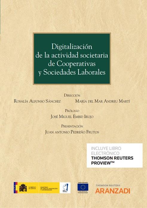 DIGITALIZACION DE LA ACTIVIDAD SOCIETARIA DE COOPERATIVAS Y SOCIEDADES LABORALES | 9788413913353 | ANDREU MARTI, MARIA DEL MAR