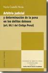 ARBITRIO JUDICIAL Y DETERMINACION DE LA PENA EN LOS DELITOS | 9788498362107 | CASTELLO NICAS, NURIA