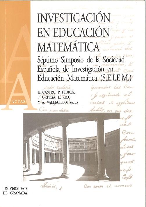INVESTIGACIÓN EN EDUCACIÓN MATEMÁTICA | 9788433830197 | CASTRO, ENCARNACION