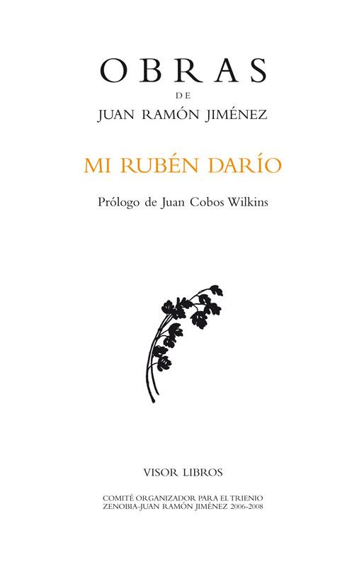 MI RUBÉN DARÍO. (1900 - 1956) | 9788498950830 | RAMÓN JIMÉNEZ, JUAN