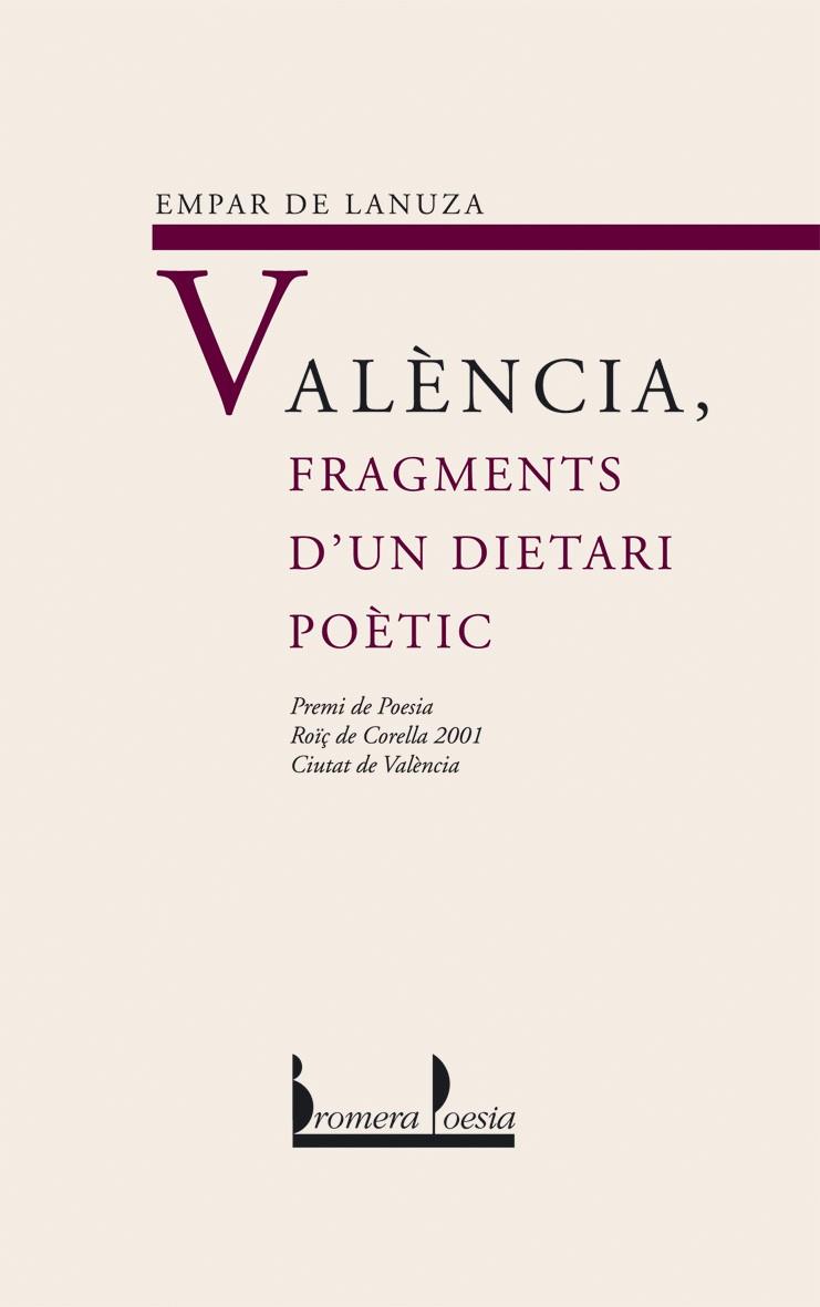 VALÈNCIA, FRAGMENTS D'UN DIETARI POÈTIC | 9788476607206 | DE LANUZA HURTADO, EMPAR