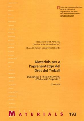 MATERIALS PER A L'APRENENTATGE DEL DRET DEL TREBALL | 9788449025143 | PÉREZ AMORÓS, FRANCESC