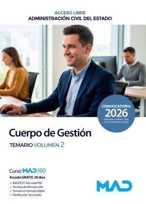 ADMINISTRACION CIVIL DEL ESTADO. CUERPO GESTIÓN. TEMARIO VOLUMEN 2 | 9791370284473