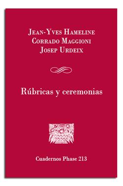 RÚBRICAS Y CEREMONIAS | 9788498056488 | HAMELINE, JEAN-YVES / MAGGIONI, CORRADO / URDEIX, JOSEP