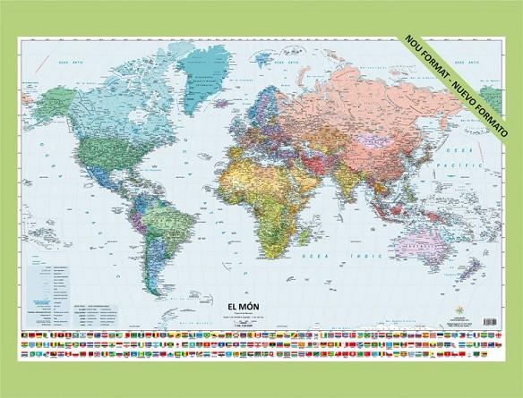 MAPA DEL MÓN - PETIT (86 X 57,5) PLASTIFICAT | 9788409764921 | GONZÁLEZ MARTÍNEZ, ANA ISABEL
