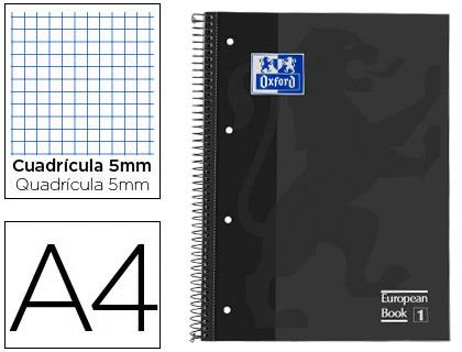 LLIBRETA OXFORD A4 4 TALADRES  NEGRA | 8412771117764