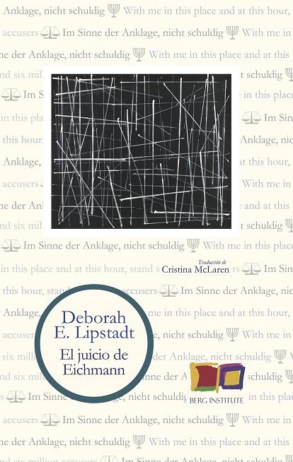 JUICIO DE EICHMANN, EL | 9788494852831 | LIPSTADT, DEBORAH E.