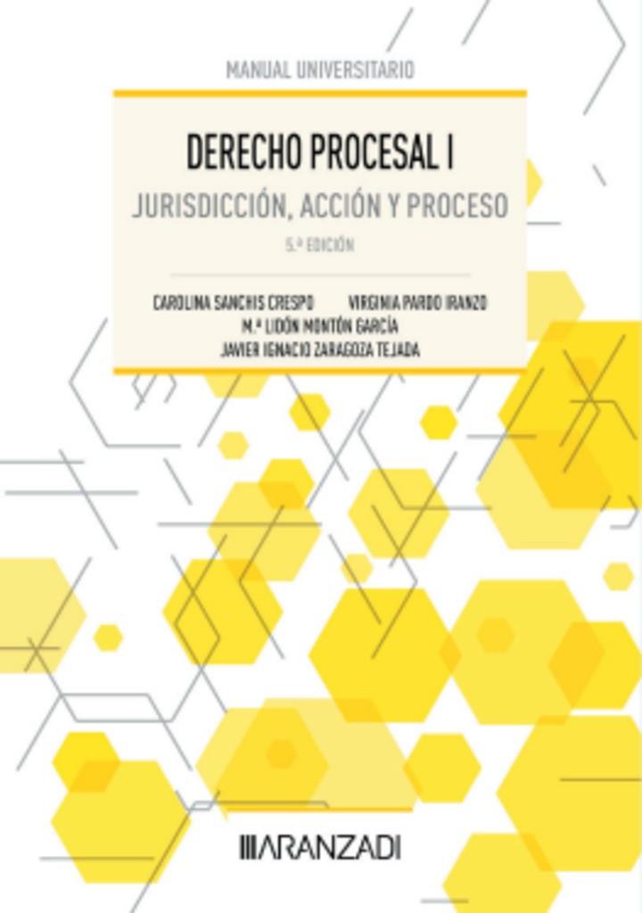 DERECHO PROCESAL I (5 EDICIÓN) | 9788410308305 | SANCHIS, CAROLINA