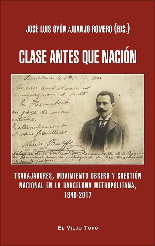 CLASE ANTES QUE NACIÓN | 9788416995332 | ROMERO, JUANJO / OYÓN, JOSÉ LUIS