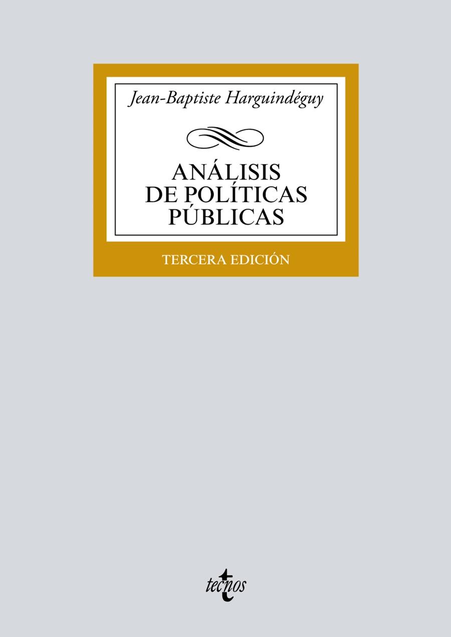 ANÁLISIS DE POLÍTICAS PÚBLICAS | 9788430979561 | HARGUINDÉGUY, JEAN-BAPTISTE