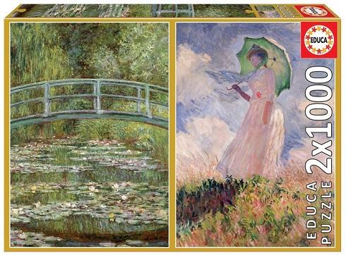 PUZZLE EDUCA 2 X 1000 PIEZAS MONET | 8412668192706