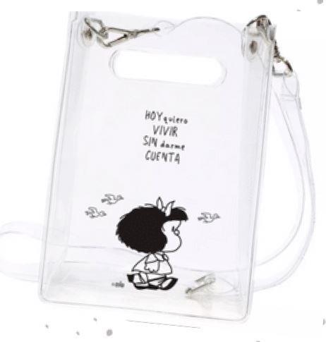 MINI BOLSO BANDOLERA TRANSPARENTE MAFALDA | 8582700065258 | QUINO