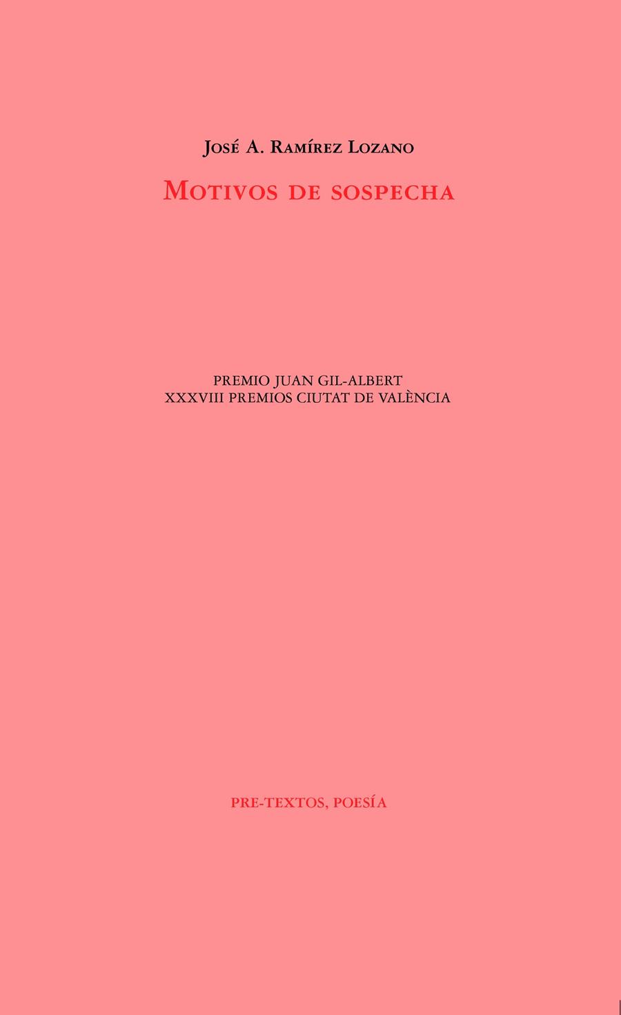 MOTIVOS DE SOSPECHA | 9788418178658 | RAMÍREZ LOZANO, JOSÉ A.