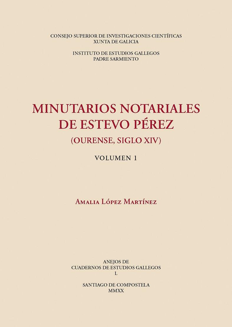 MINUTARIOS NOTARIALES DE ESTEVO PEREZ OUR | 9788400106799 | LOPEZ MARTINEZ, AMALIA