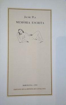 MEMÒRIA ESCRITA | 9788487307072 | PLA, JAUME