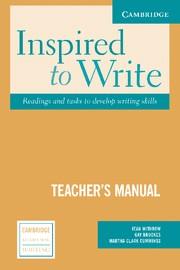 INSPIRED TO WRITE TEACHER'S MANUAL | 9780521537124 | WITHROW, JEAN / BROOKES, GAY / CUMMINGS, MARTHA CLARK