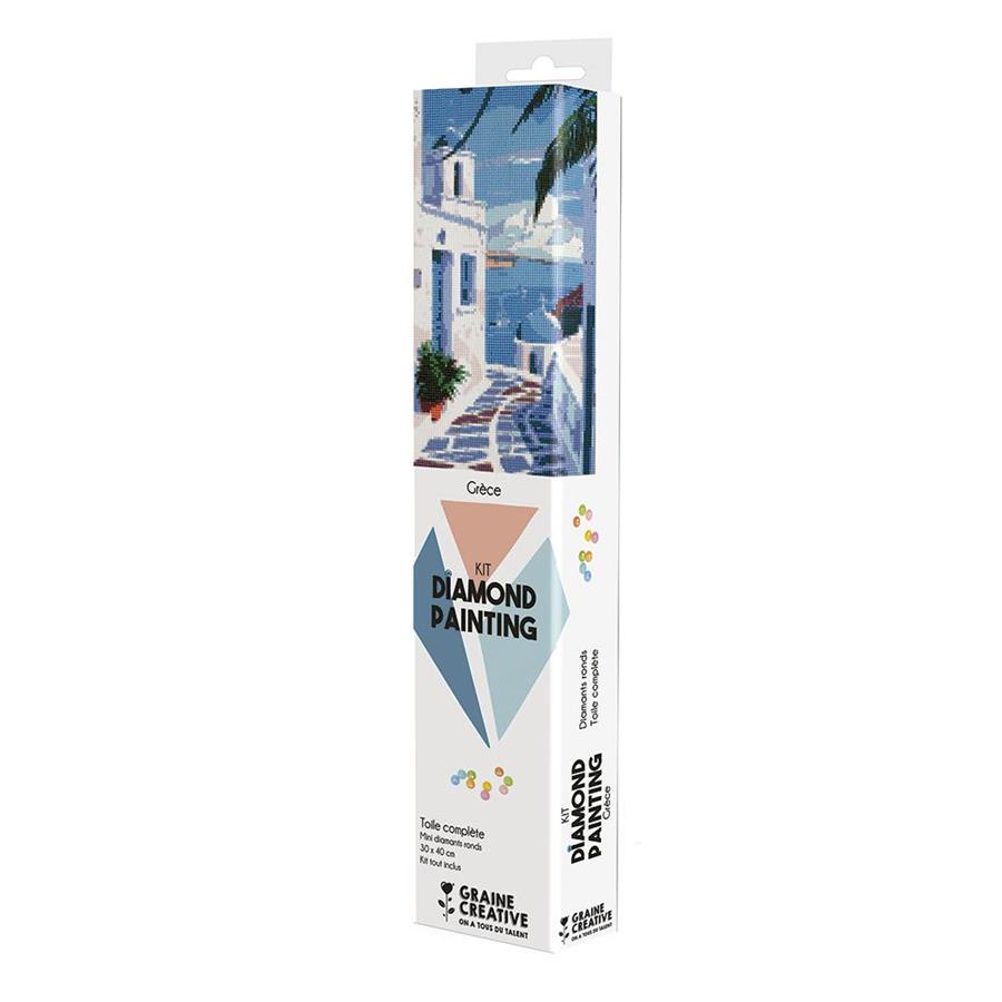 CUADRO MOSAICO CON DIAMANTES GRECIA 30X40CM DIAMOND | 3532431170658