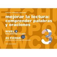 MEJORAR LA LECTURA 3 (COLOR) ESTIMULAR Y APRENDER | 9788498963564 | JARQUE GARCÍA, JESÚS