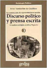 DISCURSO POLÍTICO Y PRENSA ESCRITA | 9788474326383 | VASILACHIS DE GIALDINO, IRENE
