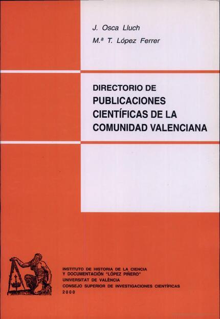 DIRECTORIO DE PUBLICACIONES CIENTÍFICAS DE LA COMUNIDAD VALENCIANA | 9788437042725 | LÓPEZ FERRER, M. TERESA / OSCA LLUCH, JULIA