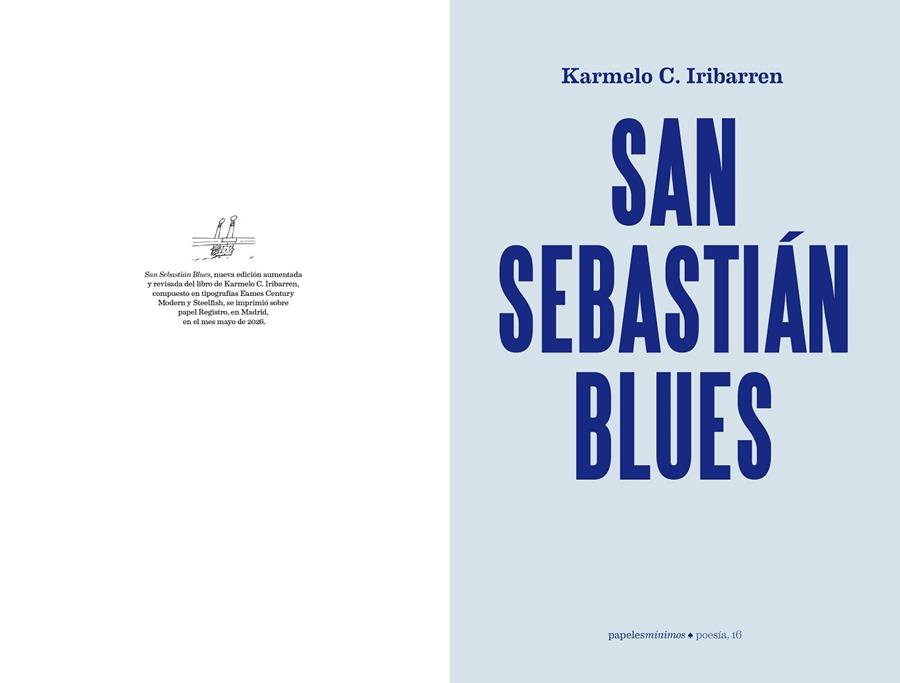 SAN SEBASTIAN BLUES | 9791399233506 | IRIBARREN, KARMELO C.