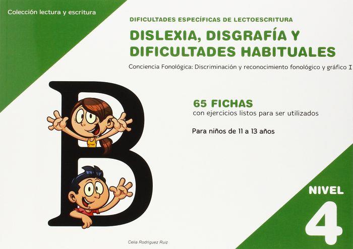 DISLEXIA NIVEL 4 DISGRAFIA DIFICULTADES HABITUALES | 9788498964158 | RODRÍGUEZ RUIZ, CELIA