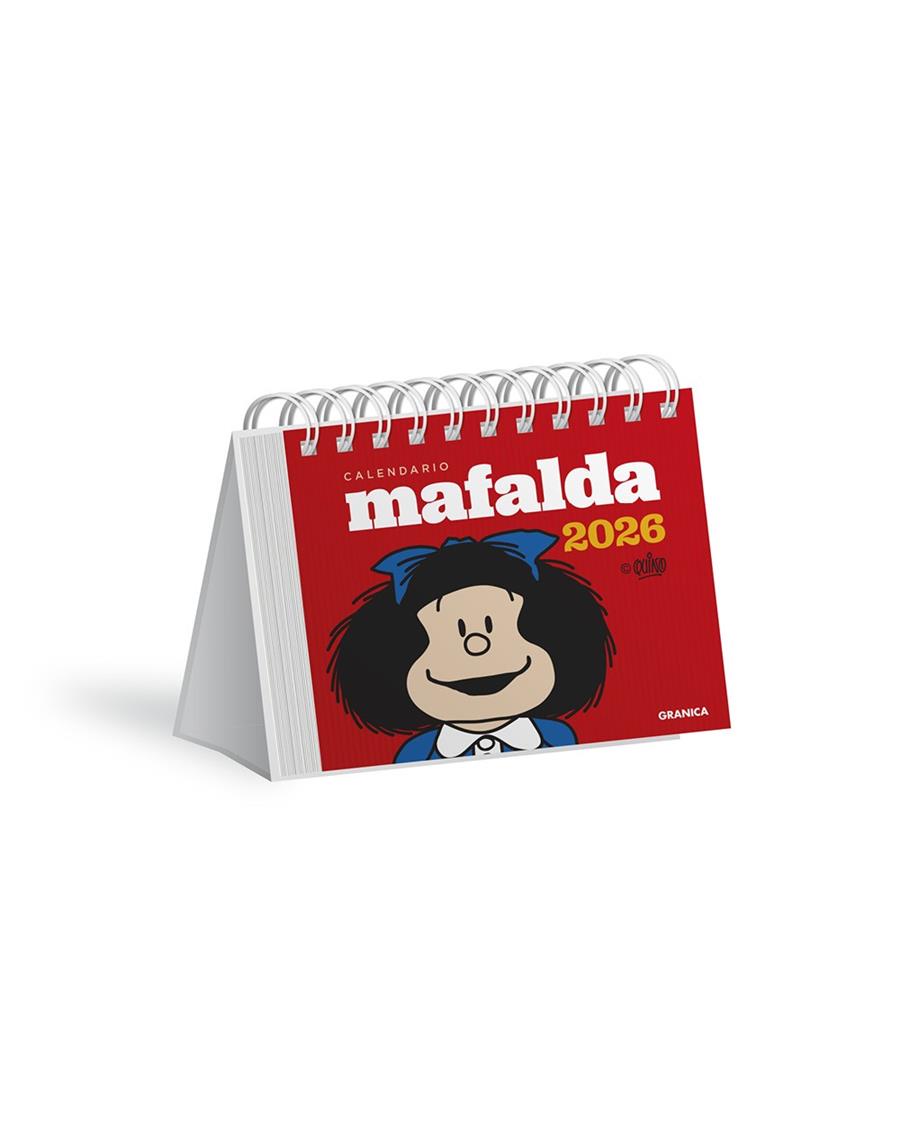 CALENDARIO 2026 MAFALDA ESCRITORIO ROJO | 9786316693181 | QUINO