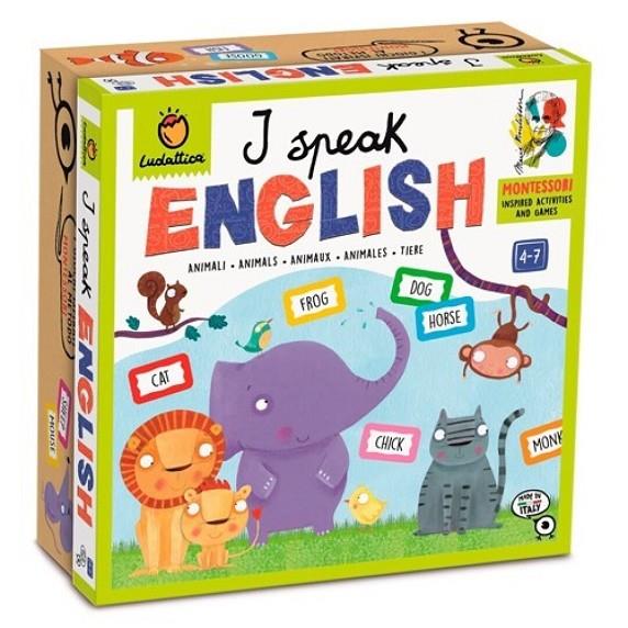 JUEGO MONTESSORI - I SPEAK ENGLISH - ANIMALES | 8057158621160
