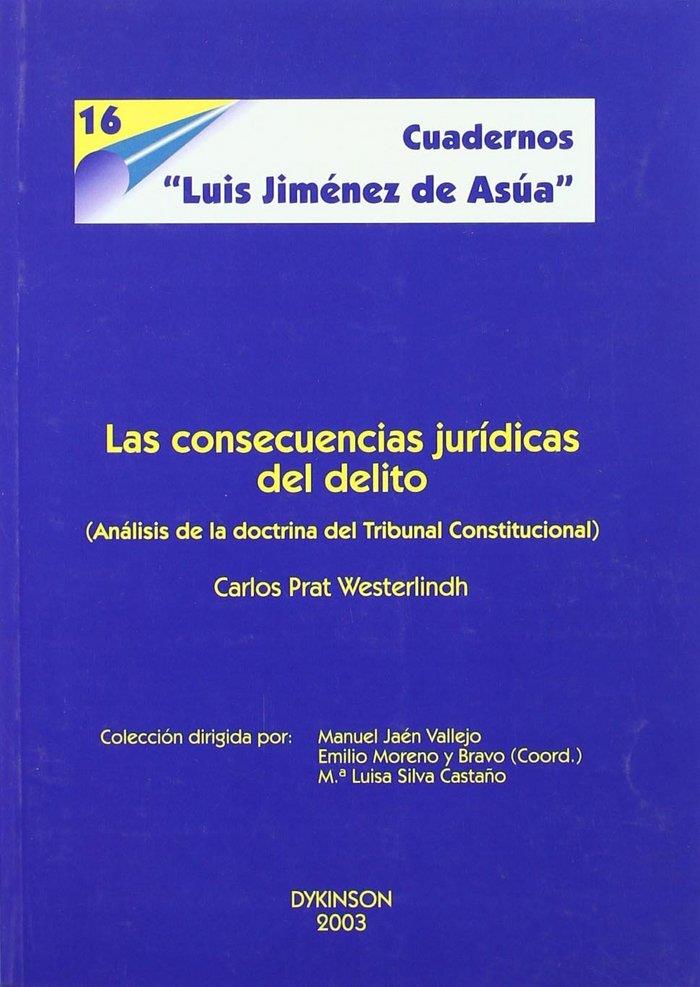 CONSECUENCIAS JURÍDICAS DEL DELITO (ANÁLISIS DE LA DOCTRINA DEL TRIBUNAL CONSTITUCIONAL), LAS | 9788497721110 | PRAT WESTERLINDH, C.
