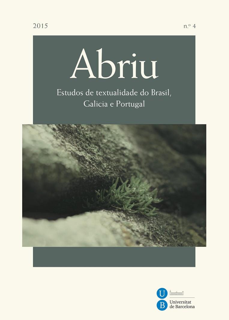 ABRIU 4. ESTUDOS DE TEXTUALIDADE DO BRASIL, GALICIA E PORTUGAL,  2015 | 977201485200504