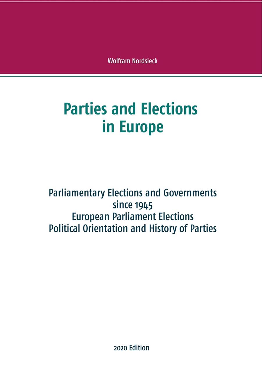 PARTIES AND ELECTIONS IN EUROPE | 9783750481343 | NORDSIECK, WOLFRAM