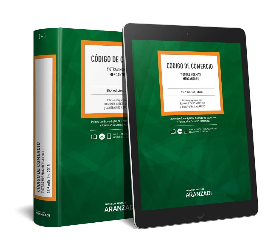 CÓDIGO DE COMERCIO Y OTRAS NORMAS MERCANTILES [ED. 2018] | 9788491971412 | GARCÍA LUENGO, RAMÓN B./GARCÍA MARRERO, JAVIER