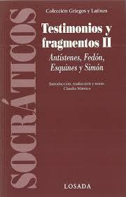 TESTIMONIOS Y FRAGMENTOS II | 9789500399845 | ANTÍSTENES