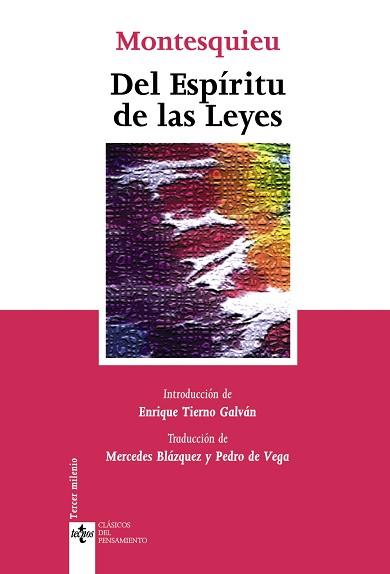 DEL ESPÍRITU DE LAS LEYES | 9788430945320 | MONTESQUIEU