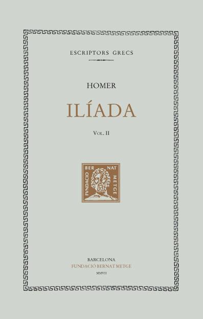 ILIADA  II | 9788472258785 | HOMER