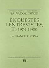 ENQUESTES I ENTREVISTES, II (1974-1985) | 9788429739893 | ESPRIU, SALVADOR