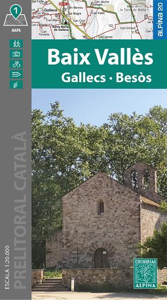BAIX VALLÈS : MAPA-GUIA [2025] | 9788470111884