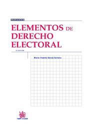 ELEMENTOS DE DERECHO ELECTORAL | 9788498769159 | GARCÍA SORIANO, MARIA VICENTA