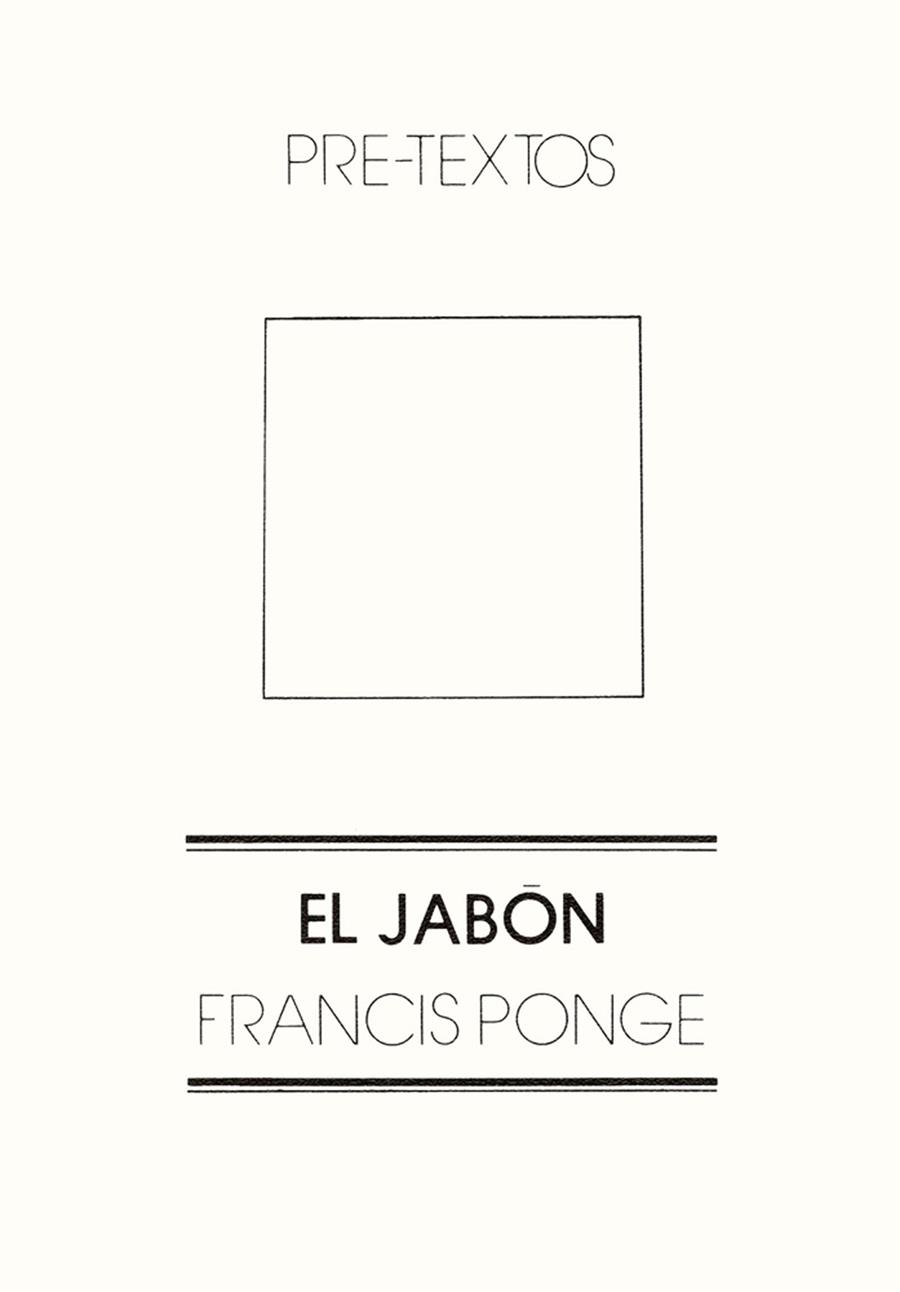 JABÓN, EL | 9788485081042 | PONGE, FRANCIS