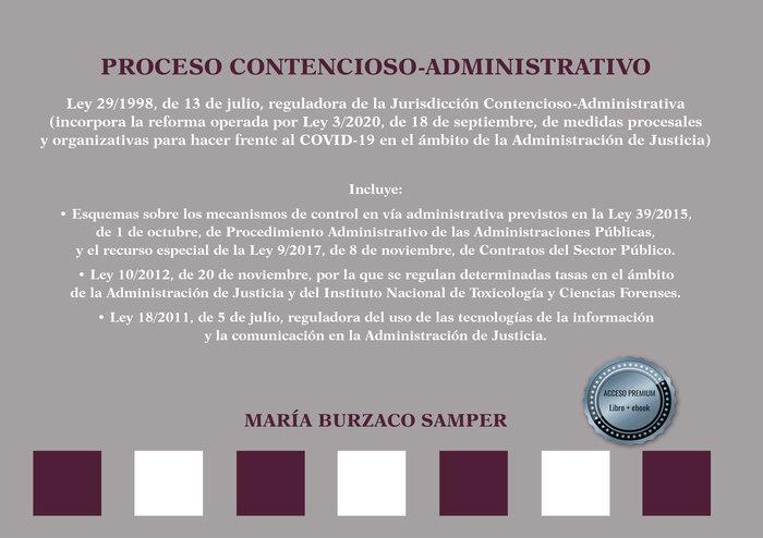 ESQUEMAS PROCESO CONTENCIOSO ADMINISTRATIVO | 9788413771588 | BURZACO SAMPER, MARIA