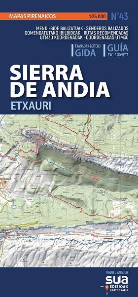 SIERRA DE ANDIA-ETXAURI - MAPAS PIRENAICOS | 9788482169392 | ANGULO, MIGUEL